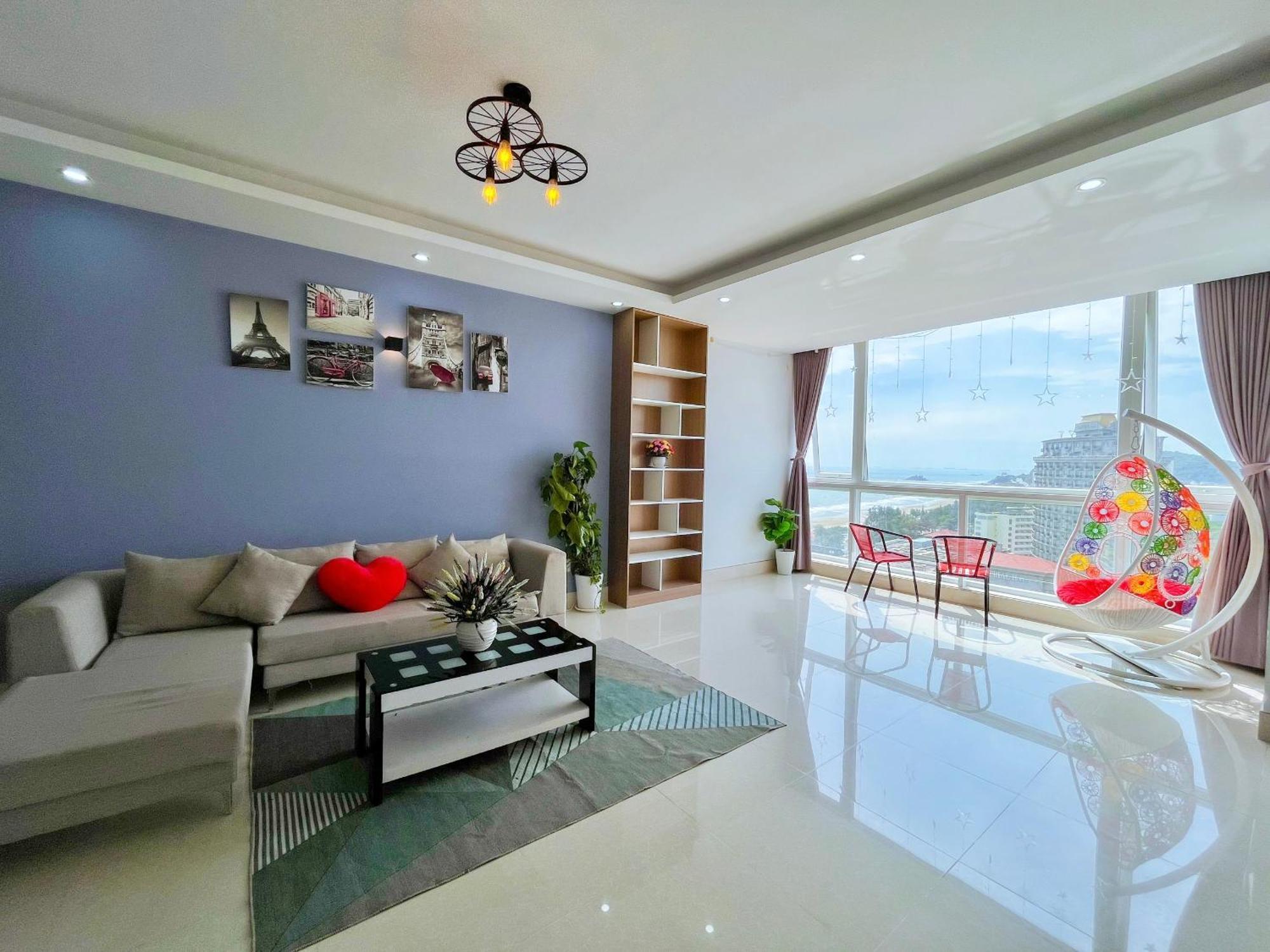 Can Ho Oasky,3 Phong View Dep Nhin Ra Bien,Nui Va Ho Bau Sen Vung Tau Esterno foto