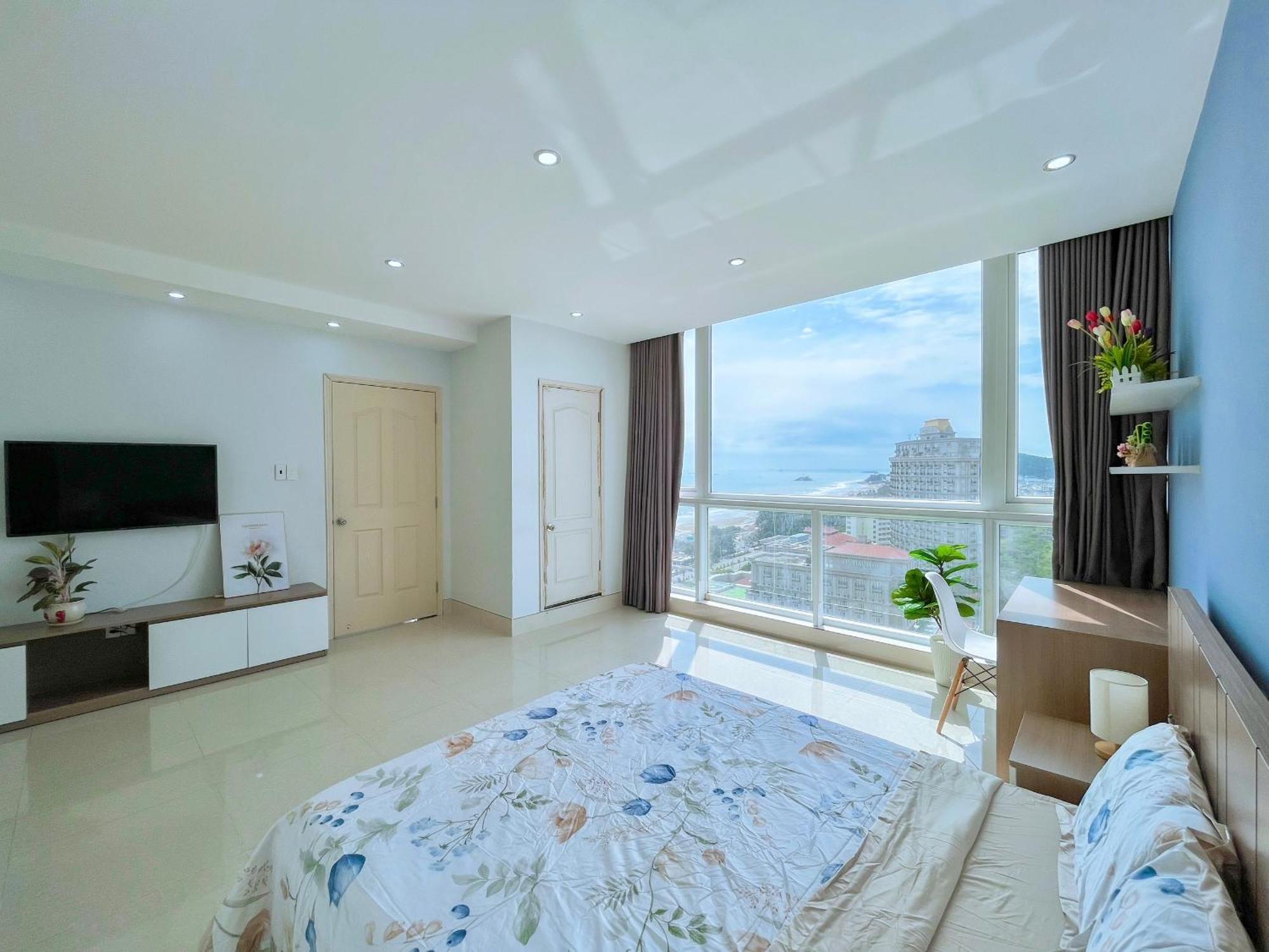 Can Ho Oasky,3 Phong View Dep Nhin Ra Bien,Nui Va Ho Bau Sen Vung Tau Esterno foto