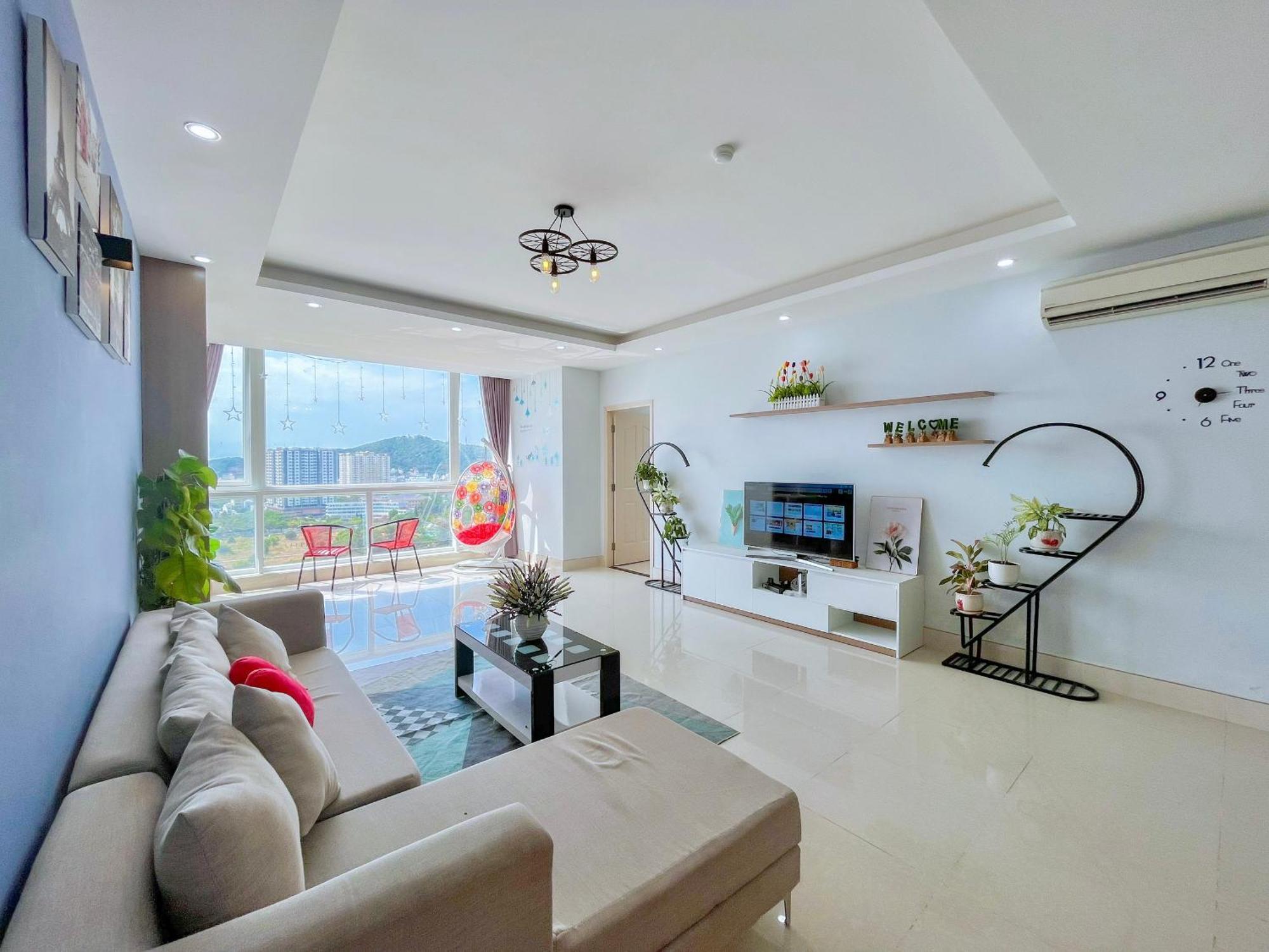Can Ho Oasky,3 Phong View Dep Nhin Ra Bien,Nui Va Ho Bau Sen Vung Tau Esterno foto