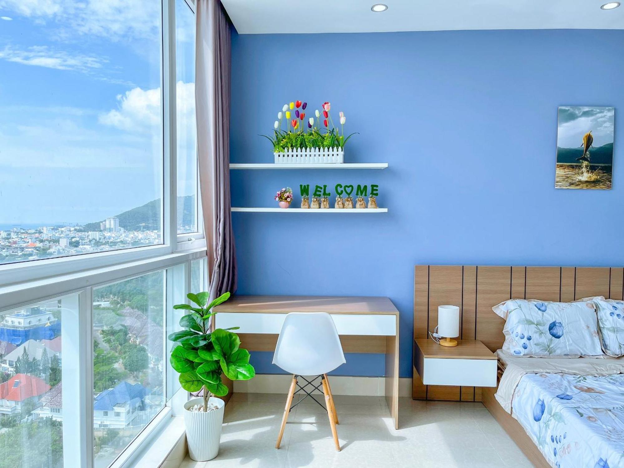 Can Ho Oasky,3 Phong View Dep Nhin Ra Bien,Nui Va Ho Bau Sen Vung Tau Esterno foto